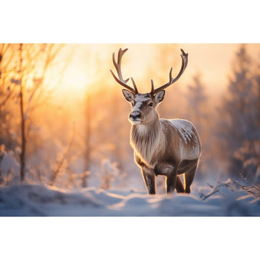 Winter Deer Canvas